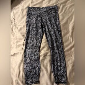 Fabletics Snakeskin Print Cropped Leggings